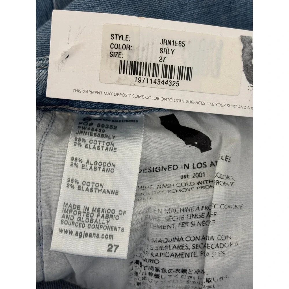 AG Adriano Goldschmied Stella Cinched Drawstring Jeans New! Size 27